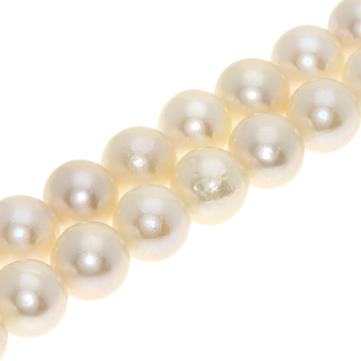 Akoya pearl Pearl Earring 2 piece set Necklace Silver 30.9g　Ladies