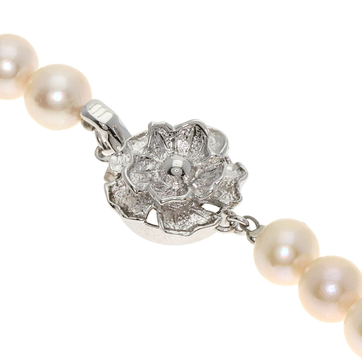 Akoya pearl Pearl Earring 2 piece set Necklace Silver 30.9g　Ladies