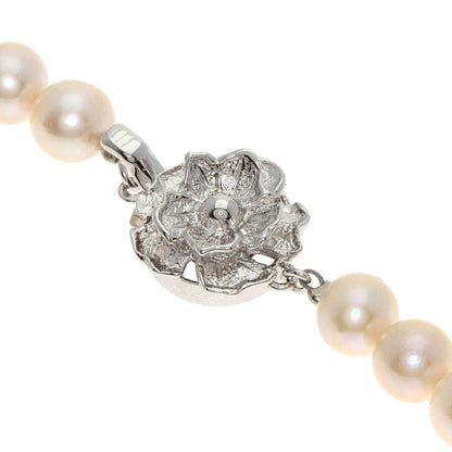 Akoya pearl Pearl Earring 2 piece set Necklace Silver 30.9g　Ladies