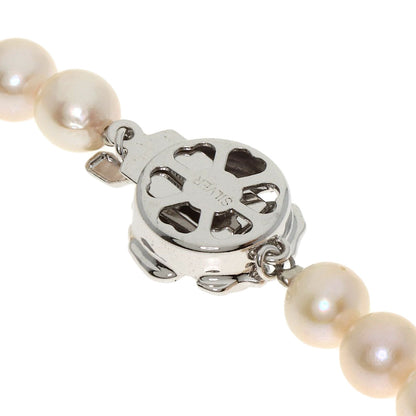 Akoya pearl Pearl Earring 2 piece set Necklace Silver 30.9g　Ladies