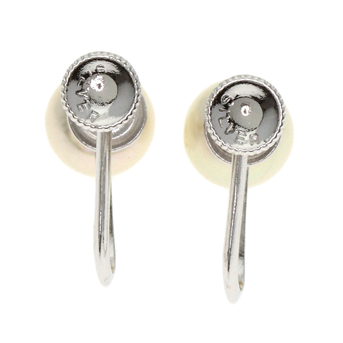 Akoya pearl Pearl Earring 2 piece set Necklace Silver 30.9g　Ladies