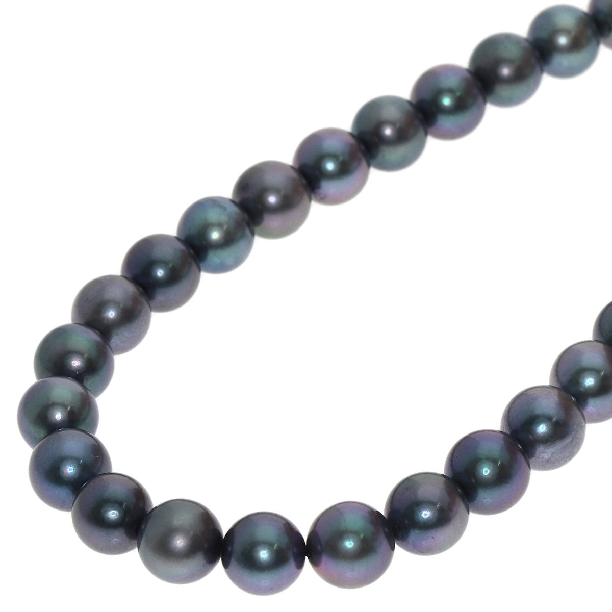 Akoya Gray Pearl Necklace Silver  32.9g�@Ladies