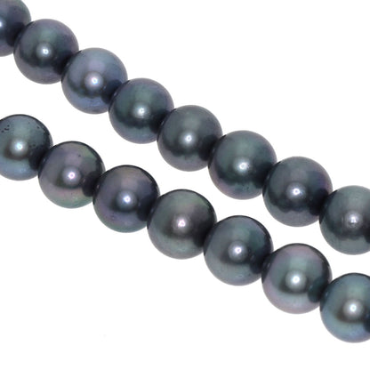 Akoya Gray Pearl Necklace Silver  32.9g�@Ladies