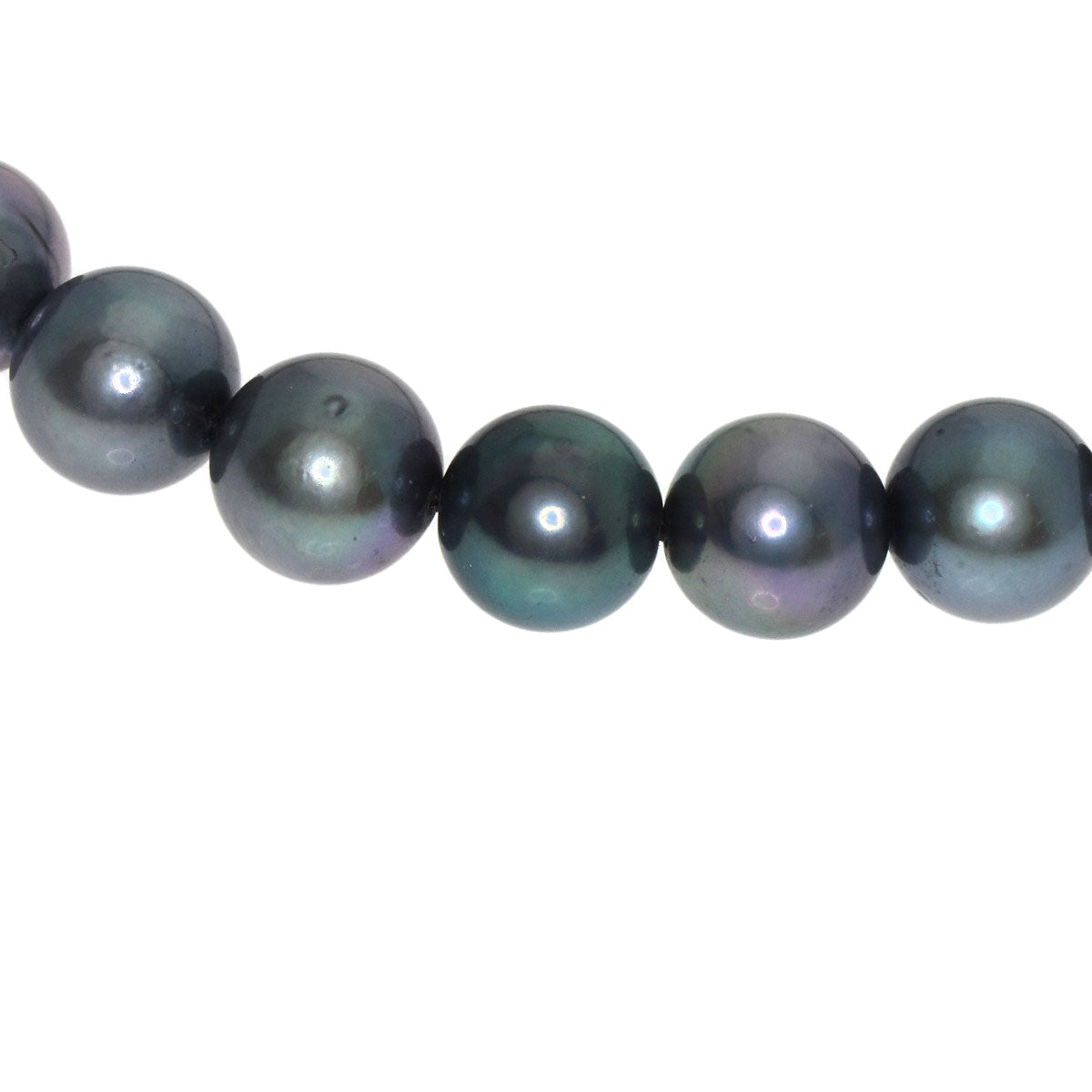 Akoya Gray Pearl Necklace Silver  32.9g�@Ladies