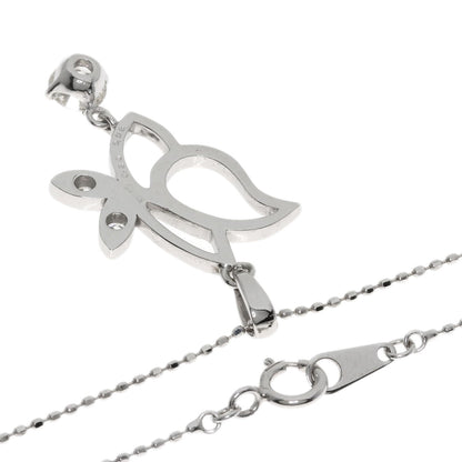 0.3ct Diamond Necklace K18 White Gold 3.4g　Ladies