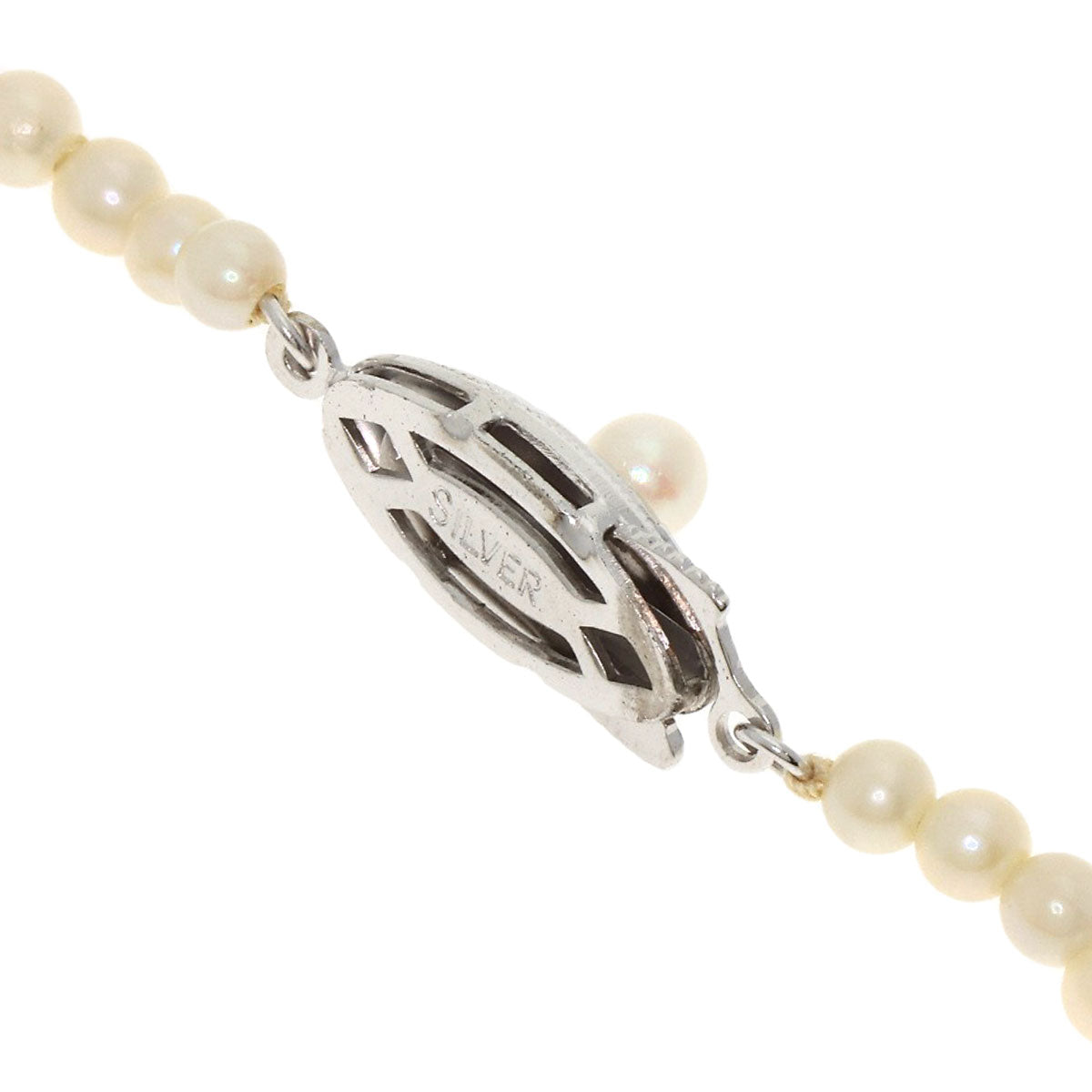 Akoya pearl Pearl gradation Necklace Silver 14.4g　Ladies