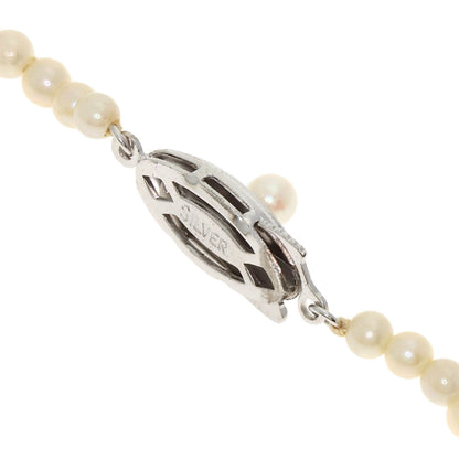 Akoya pearl Pearl gradation Necklace Silver 14.4g　Ladies