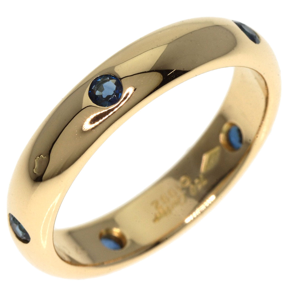 CARTIER Stella Sapphire #52 Ring K18 Yellow Gold Ladies [Used]