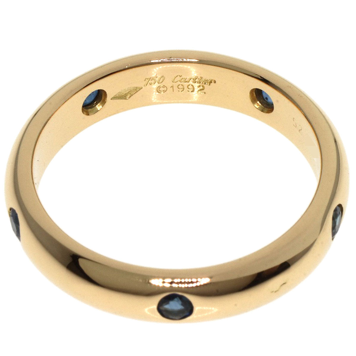 CARTIER Stella Sapphire #52 Ring K18 Yellow Gold Ladies [Used]