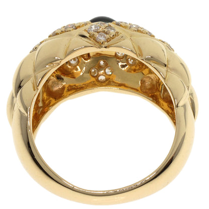 Chaumet Belcordriere Sapphire Diamond Ring K18 Yellow Gold Ladies [Used]