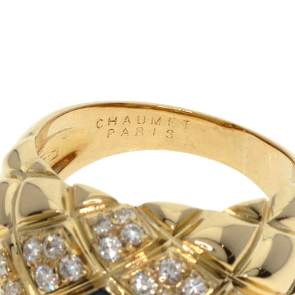 Chaumet Belcordriere Sapphire Diamond Ring K18 Yellow Gold Ladies [Used]