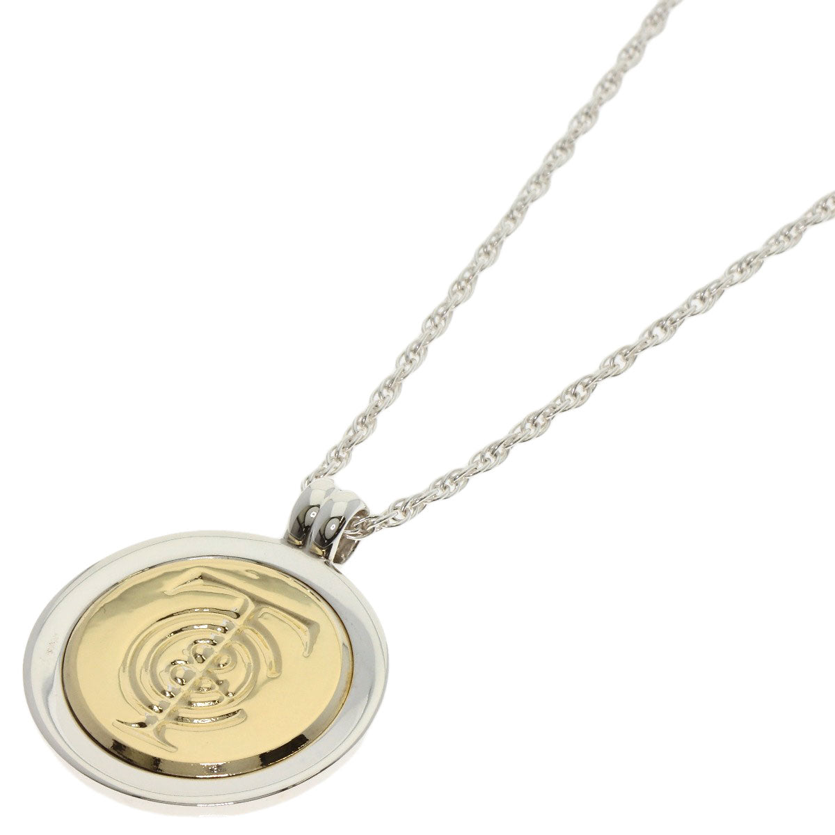 TIFFANY&Co.   T&C Coin Necklace  K18 Yellow Gold SVLadies [Used]