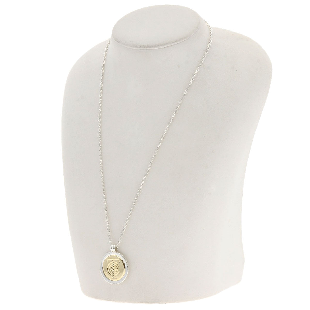 TIFFANY&Co.   T&C Coin Necklace  K18 Yellow Gold SVLadies [Used]