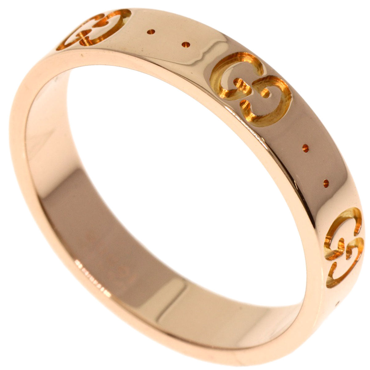 GUCCI Icon ring # 13 Ring K18 Pink Gold Ladies [Used]