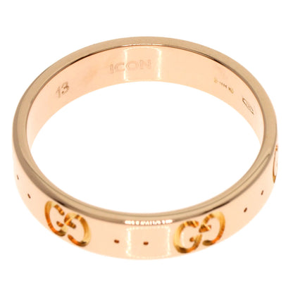 GUCCI Icon ring # 13 Ring K18 Pink Gold Ladies [Used]