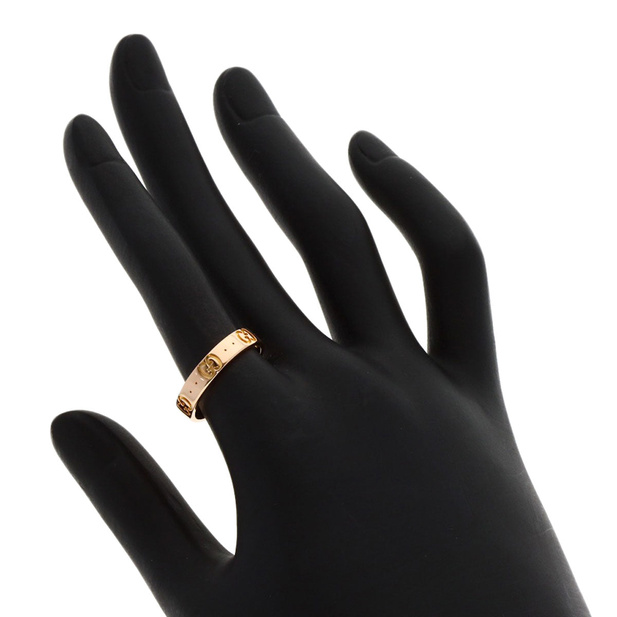 GUCCI Icon ring # 13 Ring K18 Pink Gold Ladies [Used]