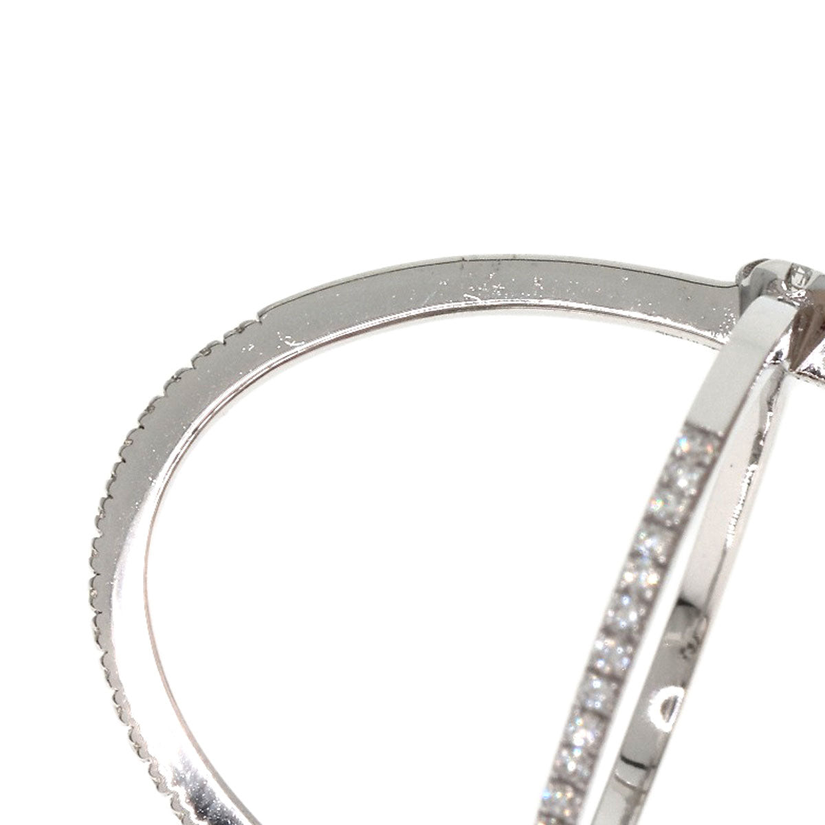 GUCCI GG Running Diamond #10 Ring K18 White Gold Ladies [Used]