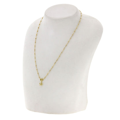 GUCCI GG Flora Diamond Necklace K18 Yellow Gold Ladies [Used]