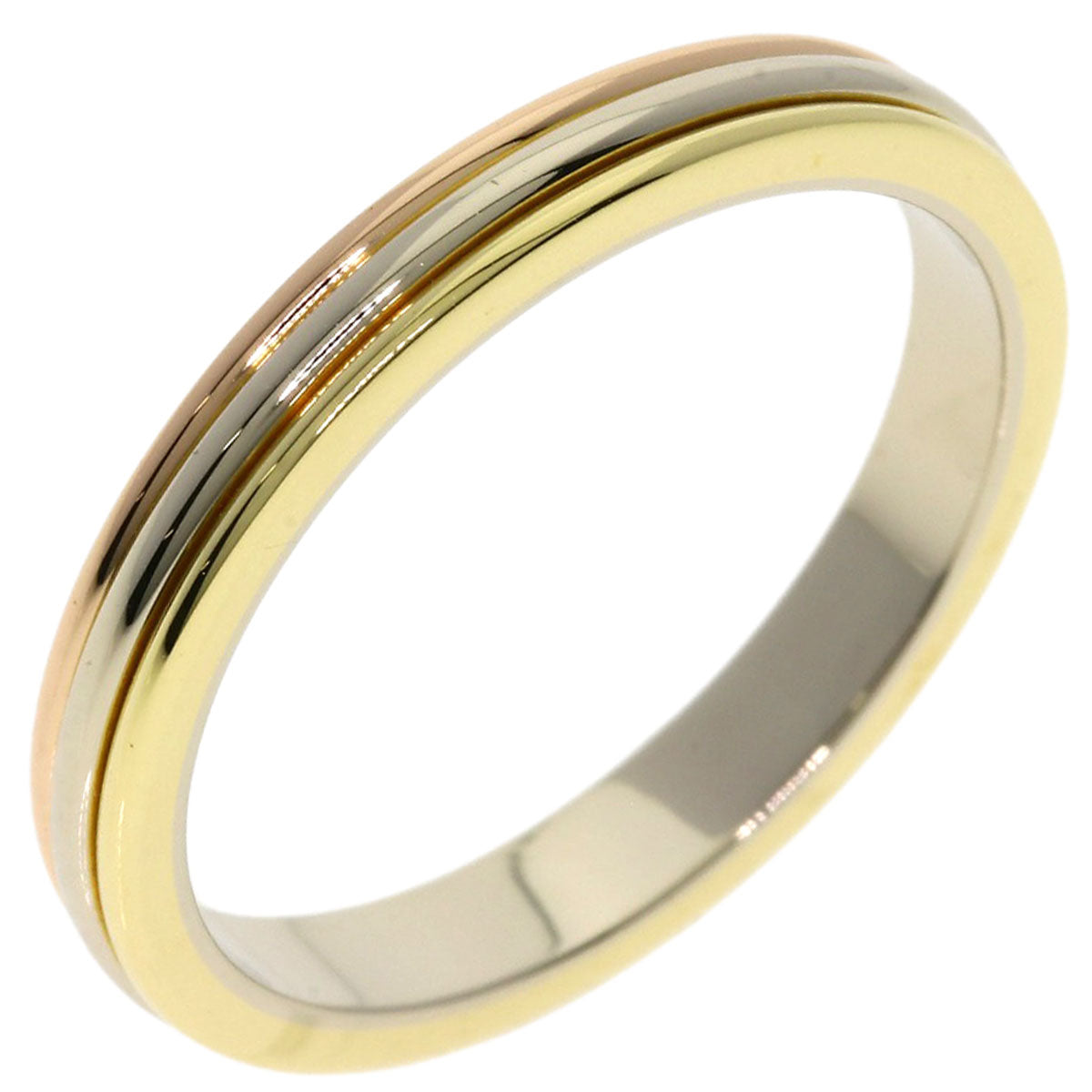 CARTIER   Three colors #55 Ring  K18 Yellow Gold 18K Pink GoldLadies [Used]