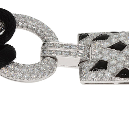 CARTIER PANTHERE de Cartier Onyx Diamond Necklace K18 White Gold Ladies [Used]