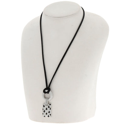 CARTIER PANTHERE de Cartier Onyx Diamond Necklace K18 White Gold Ladies [Used]