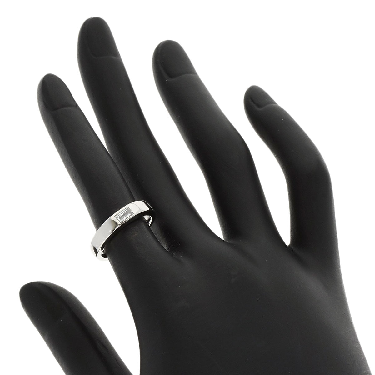 HARRY WINSTON One Baguette Princess Diamond Ring Platinum PT950 Ladies [Used]