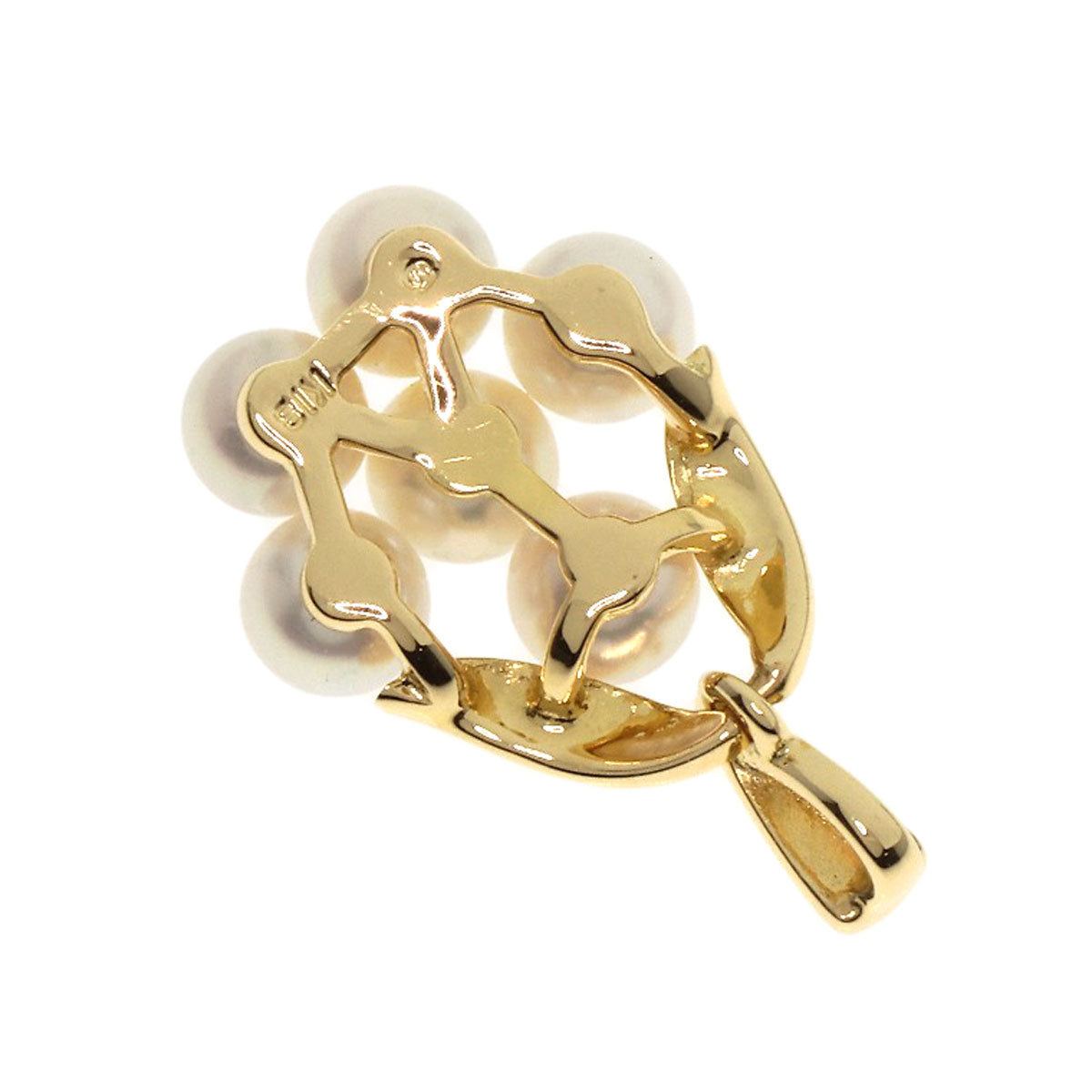 MIKIMOTO Pearl Pearl Pendant top K18 Yellow Gold Ladies [Used]
