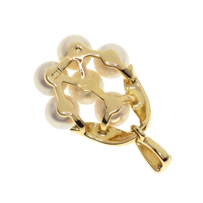 MIKIMOTO Pearl Pearl Pendant top K18 Yellow Gold Ladies [Used]