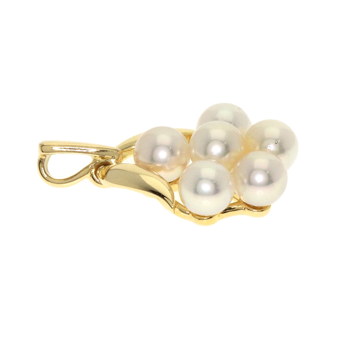 MIKIMOTO Pearl Pearl Pendant top K18 Yellow Gold Ladies [Used]