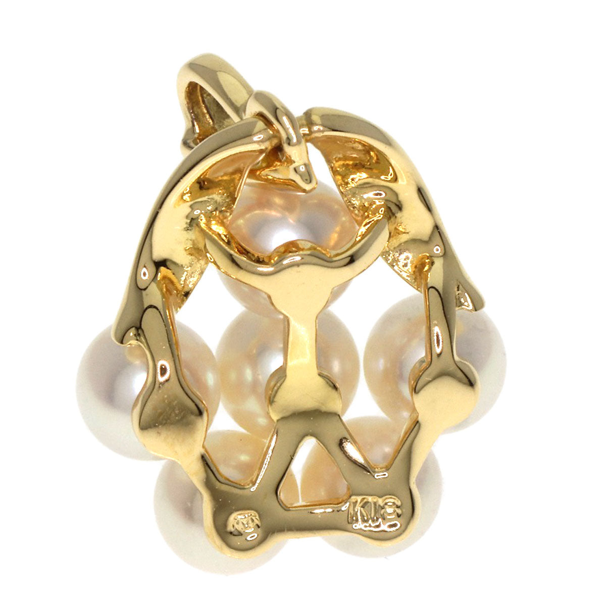 MIKIMOTO Pearl Pearl Pendant top K18 Yellow Gold Ladies [Used]