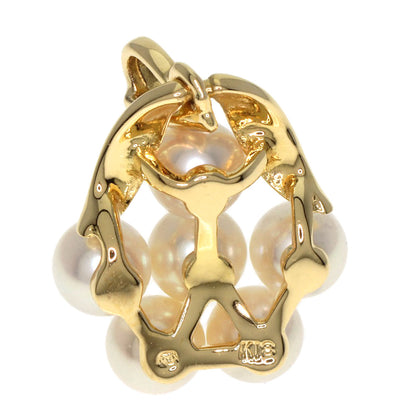 MIKIMOTO Pearl Pearl Pendant top K18 Yellow Gold Ladies [Used]