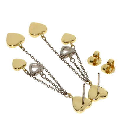 TIFFANY&Co. Heart drop earring K18 Yellow Gold K18 White GoldLadies [Used]