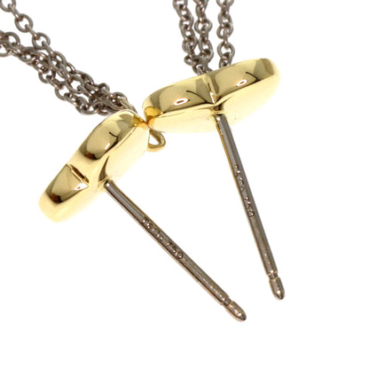 TIFFANY&Co. Heart drop earring K18 Yellow Gold K18 White GoldLadies [Used]