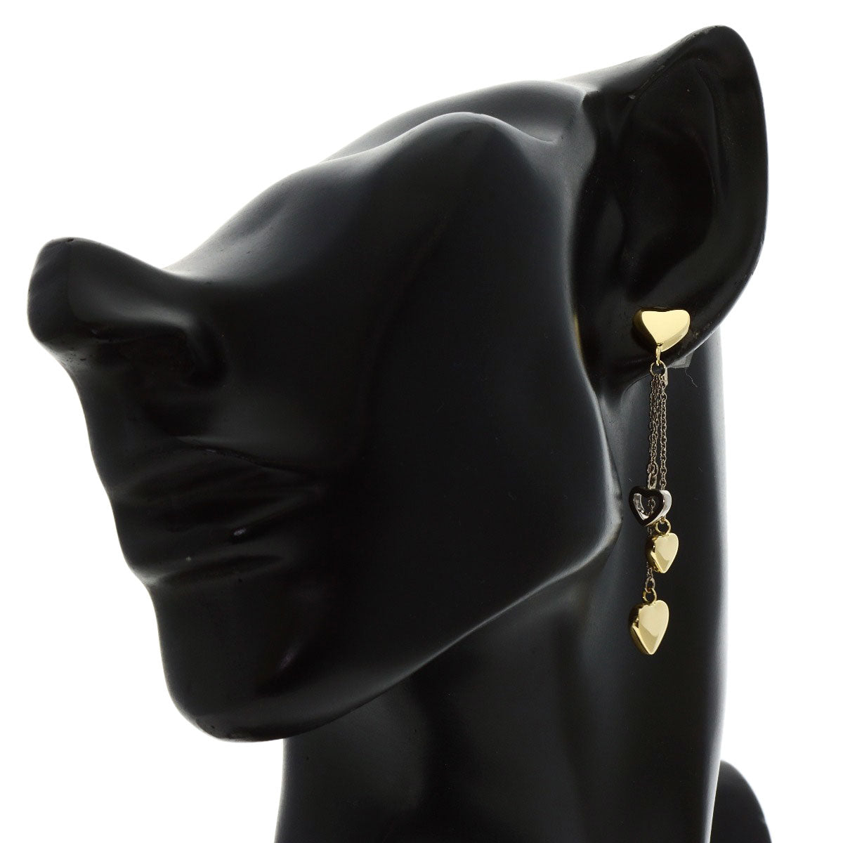 TIFFANY&Co. Heart drop earring K18 Yellow Gold K18 White GoldLadies [Used]