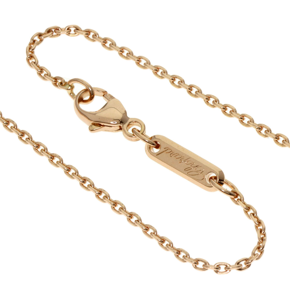 Chopard Happy Amore Diamond Necklace K18 Pink Gold Ladies [Used]