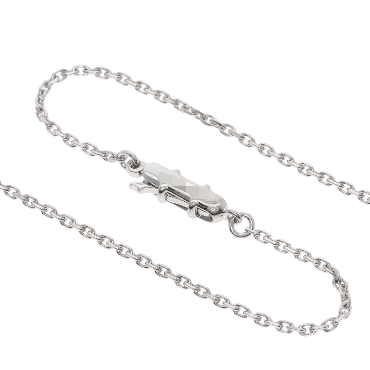 CARTIER C heart Diamond Necklace K18 White Gold Ladies [Used]