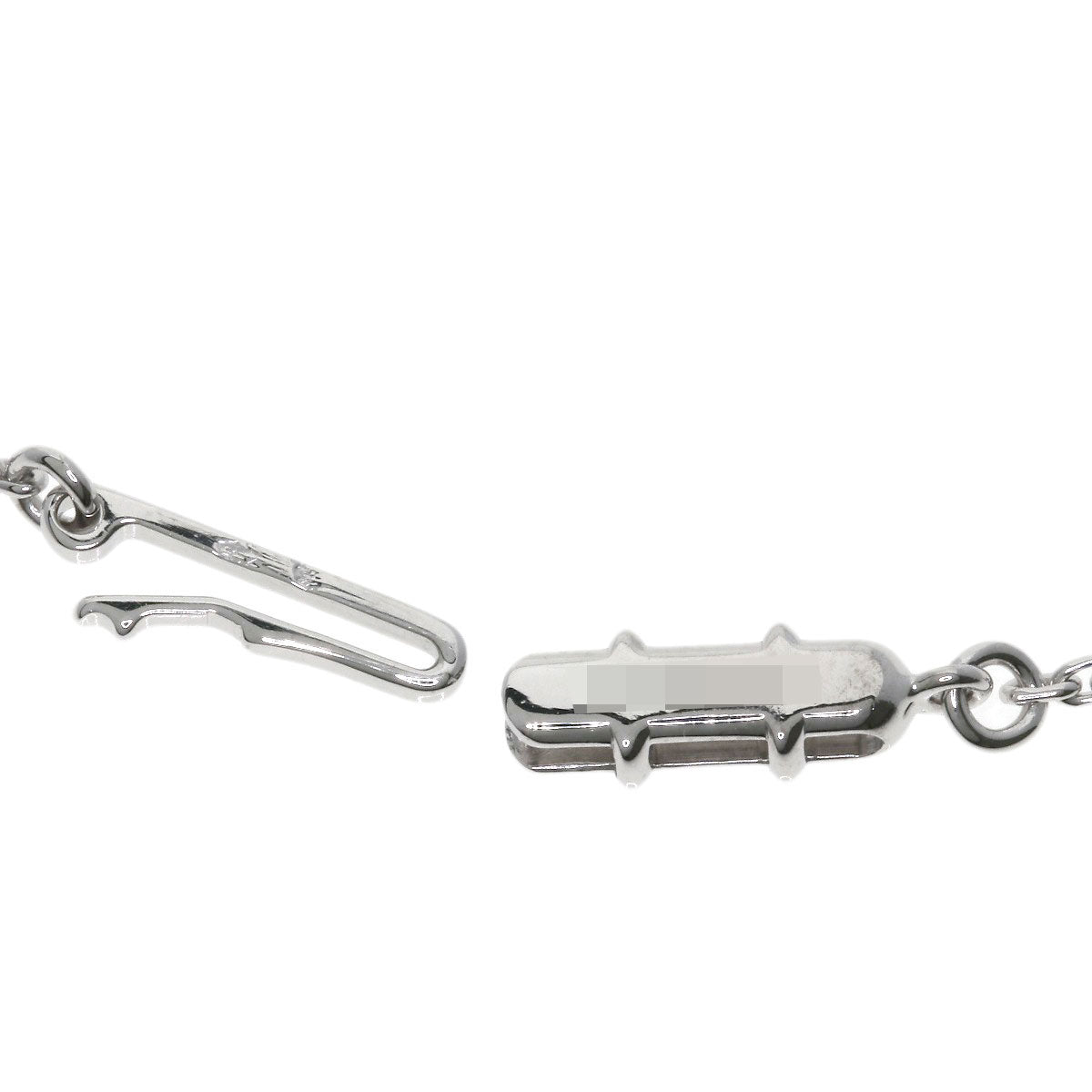 CARTIER C heart Diamond Necklace K18 White Gold Ladies [Used]