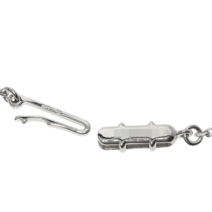 CARTIER C heart Diamond Necklace K18 White Gold Ladies [Used]