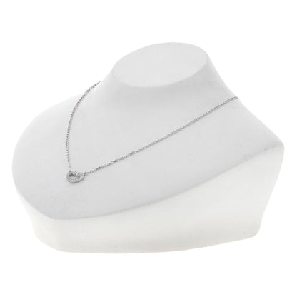 CARTIER C heart Diamond Necklace K18 White Gold Ladies [Used]