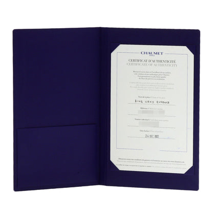 Chaumet Lien Evidance Diamond #45 Ring K18 Pink Gold Ladies [Used]