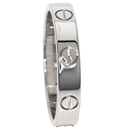 CARTIER Mini love ring #53 Ring K18 White Gold Ladies [Used]