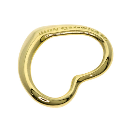 TIFFANY&Co. Open heart Pendant top K18 Yellow Gold Ladies [Used]