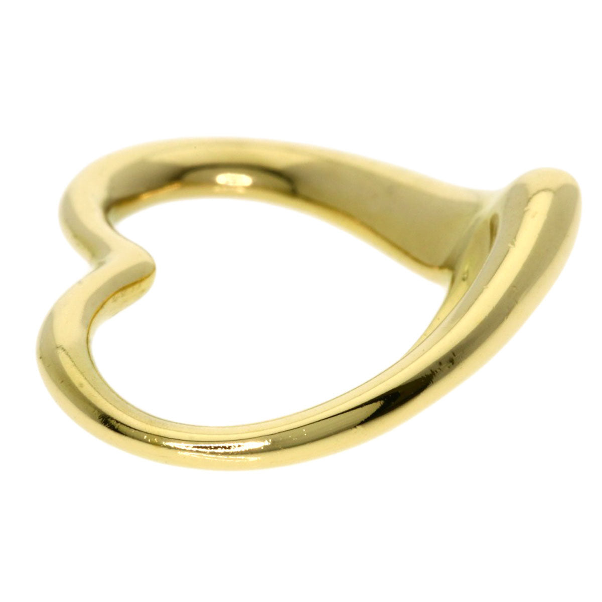 TIFFANY&Co. Open heart Pendant top K18 Yellow Gold Ladies [Used]