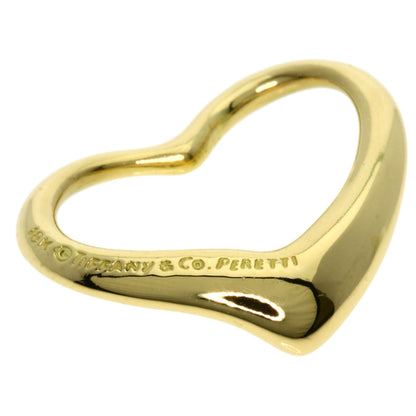 TIFFANY&Co. Open heart Pendant top K18 Yellow Gold Ladies [Used]