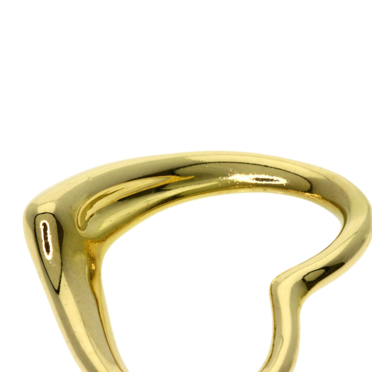 TIFFANY&Co. Open heart Pendant top K18 Yellow Gold Ladies [Used]