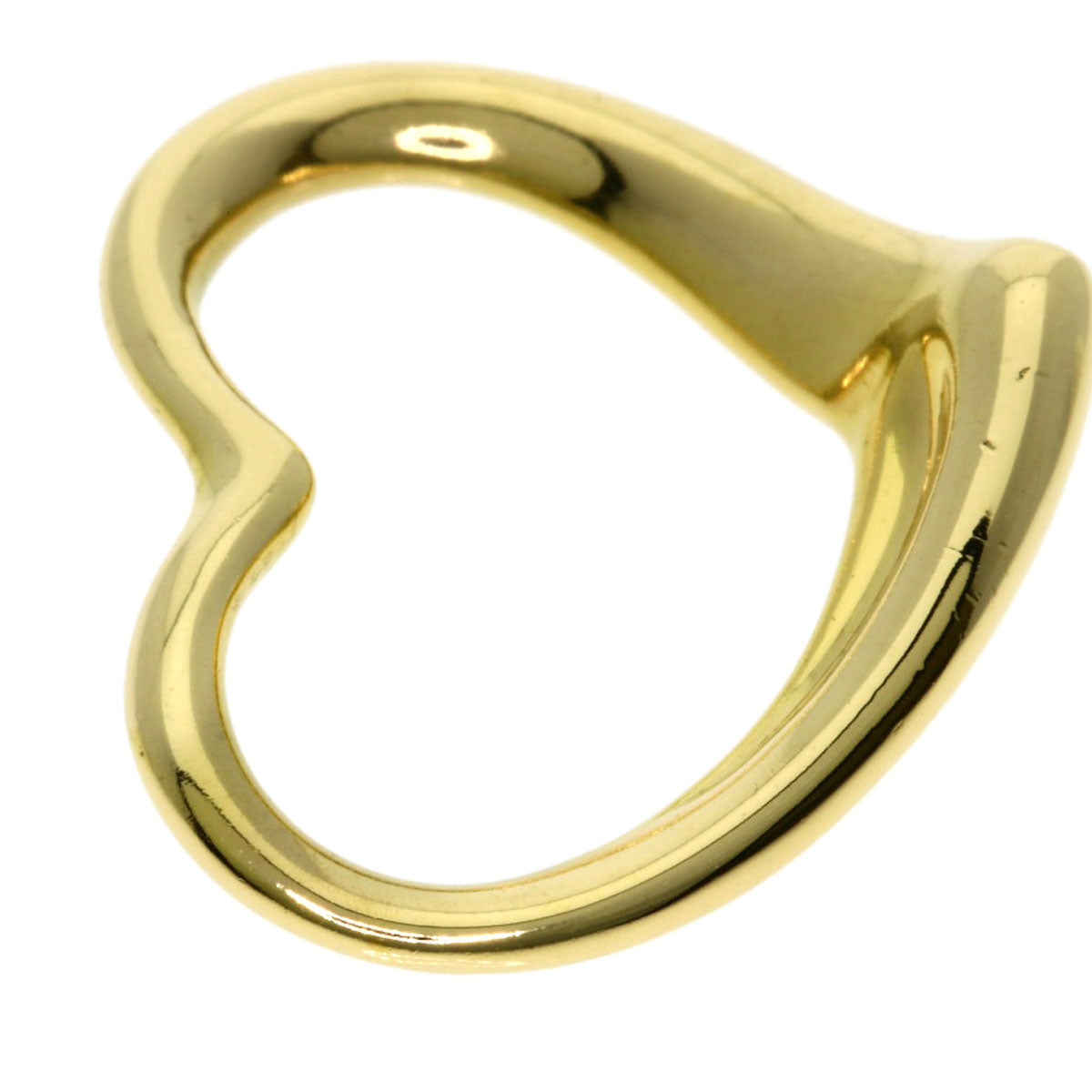 TIFFANY&Co. Open heart Pendant top K18 Yellow Gold Ladies [Used]