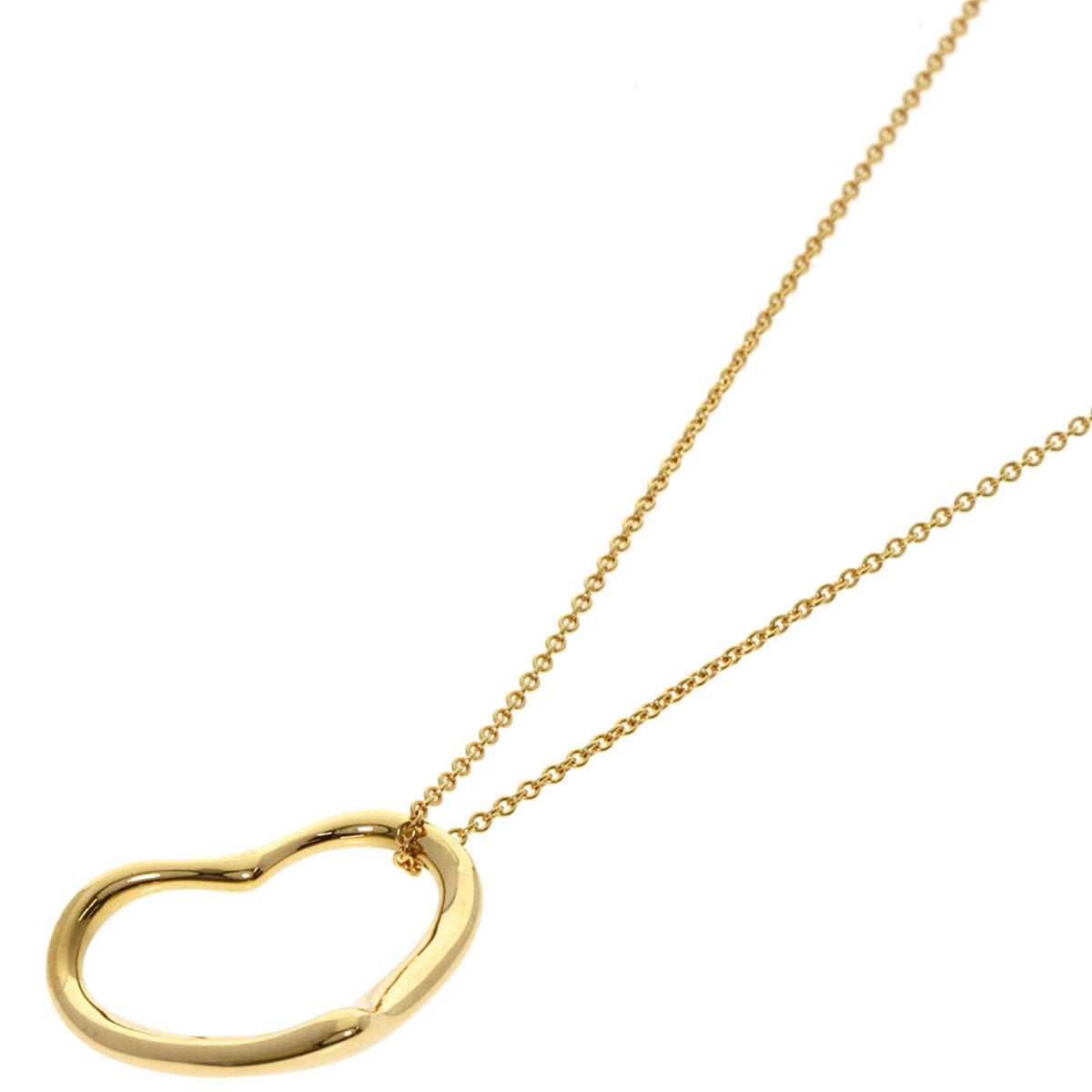 TIFFANY&Co. Open heart Necklace K18 Yellow Gold Ladies [Used]