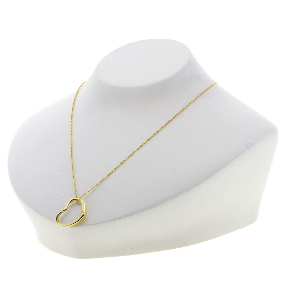 TIFFANY&Co. Open heart Necklace K18 Yellow Gold Ladies [Used]