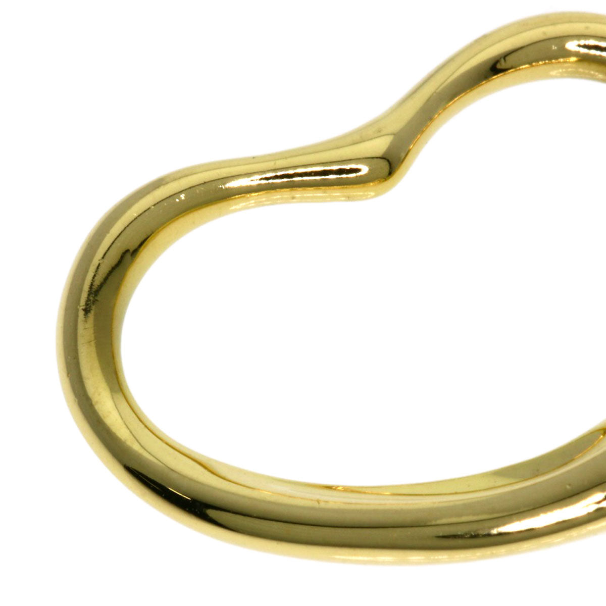 TIFFANY&Co. Open heart Necklace K18 Yellow Gold Ladies [Used]