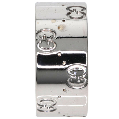GUCCI Icon Wide #15 Ring K18 White Gold Ladies [Used]